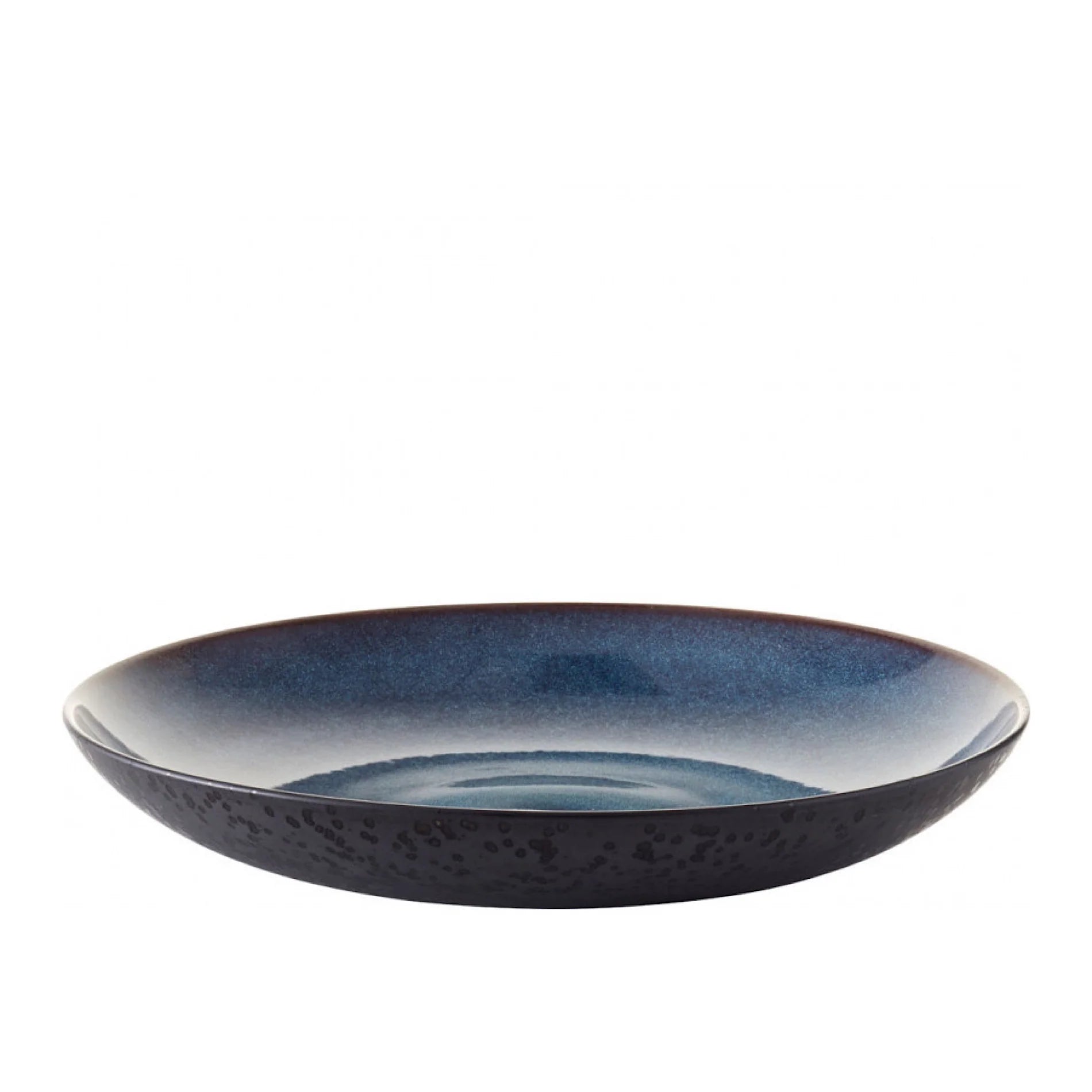 Bitz Living Stoneware Serving Dish 40cm Black Dark Blue